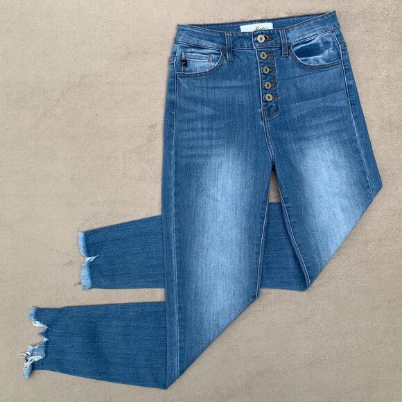 KanCan High Rise Skinny Button Fly Jeans Sz26 - Picture 4 of 13